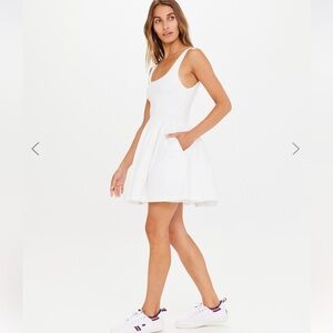 The upside match point white dress